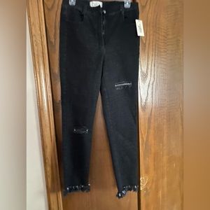 Black distressed Jeans